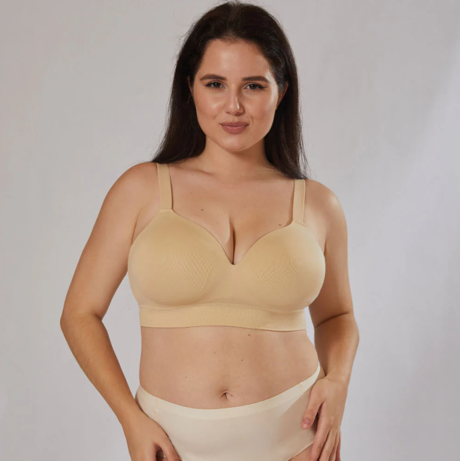Women’s Plus Size Wireless Support Bra – Comfortable & Traceless