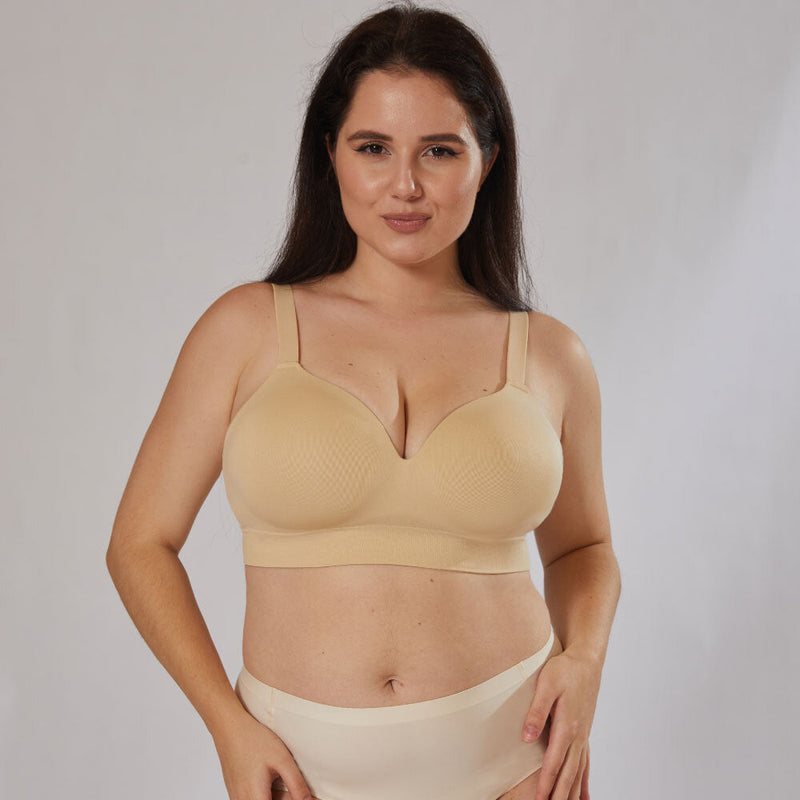 Women’s Plus Size Wireless Support Bra – Comfortable & Traceless